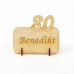 stehendes Namensschild Zahl 80