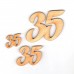 Geburtstagszahl "35" 50mm mit Füßchen
