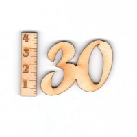 Geburtstagszahl "30" 33mm 