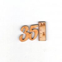 Geburtstagszahl "35" 21mm 