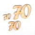 Geburtstagszahl "70" 50mm mit Füßchen