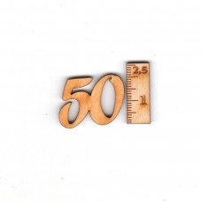 Geburtstagszahl "50" 21mm 
