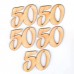 Geburtstagszahl "50" 50mm mit Füßchen