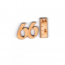 Geburtstagszahl "66" 21mm 