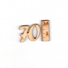 Geburtstagszahl "70" 21mm 