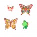 1 Aufsteller mit Schmetterling und Name des Geburtstagskindes Geldscheinhalter