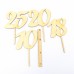 Geburtstag Tortenstecker Zahl 50, Cake Topper Sahnetorte