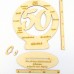Geschenk zum 50. Geburtstag, personalisiert mit Glückwunschgravur