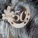 Hufeisen 50. Geburtstag, Jahrestag, Jubiläum 80 mm