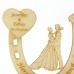 Brautpaar im Hufeisen Personalisiert zur Hochzeit, Verlobung, Geldgeschenk