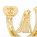 Brautpaar Schleier im Hufeisen Personalisiert zur Hochzeit, Verlobung, Geldgeschenk aus Holz