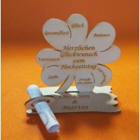 Kleeblatt Hochzeitstag Geldscheinhalter 16cm