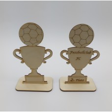 Pokal für Fußball sowie Ihre persönliche Gravur