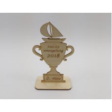 Pokal Schiff vor dem Wind Regatta sowie Ihre persönliche Gravur