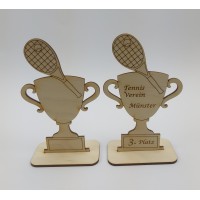Pokal für Tennis sowie Ihre persönliche Gravur