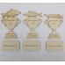 Pokal mit Fisch Karpfen Hecht oder Zander sowie Ihre persönliche Gravur