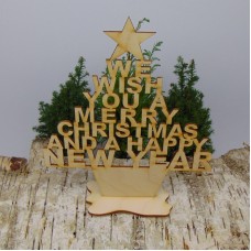 Buchstabenbaum "Merry christmas" 224mm
