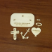 Geldgeschenk christliche Symbole Glaube, Liebe, Hoffnung, passend z. B. zur Taufe oder Konfirmation