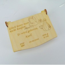Geschenkbox Geburt personalisierbar 9,5cm