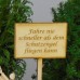 Schild mit persönlicher Gravur