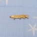 Geldgeschenk für Angler, Angelrute mit verschiedenen Fischen und passendem Spruch auf  dem Ortsschild 