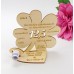 Petersilienhochzeit personalisierte Geldgeschenk Kleeblatt mit Zahl 12,5 , Holz, 11cm oder 16 cm