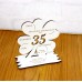35. Geburtstag Geld-Gutschein-Geschenk - weißes Kleeblatt  mit Gravur eines Spruchs 