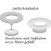 Geldgeschenk Kleeblatt zur bestandenen Meisterprüfung, Gesellenprüfung, 11 cm mit Gravur auf der Herzunterplatte