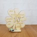 Geldgeschenk 18. Geburtstag Kleeblatt 11cm oder 16 cm Personalisiert auf Herzunterplatte