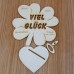 Geldgeschenk Kleeblatt Viel Glück mit Wunschgravur 16cm