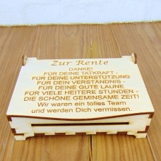 Wünschebox Rente " Wir werden dich vermissen"
