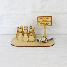 Geldgeschenk Kegeln "Alle Neune" mit Ortsschild
