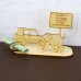 Safari Geldgeschenk Jeep mit Elefant - Ortsschild