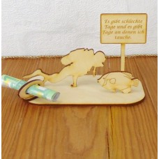 Geldgeschenk Taucher mit Ortsschild