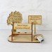 Geldgeschenk zur Rente, Rentnerbank mit Schild 