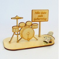 Geldgeschenk Schlagzeug Drummer Bandmitglieder - Ortsschild mit verschiedenen Sprüchen 