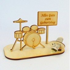 Geldgeschenk Schlagzeug Drummer Bandmitglieder - Ortsschild mit verschiedenen Sprüchen 