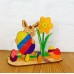 Bastelset. Kreativset Hase mit Ei im Arm