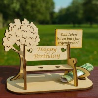 Geldgeschenk Happy Birthday Bank