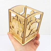 Personalisiertes Windlicht „Feuerwehr“ aus Holz für ECHTE HELDEN ❤️