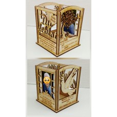 Tischdeko Windlicht | Gedenklicht für Verstorbene | Trauerlicht mit Sprüchen | Geschenk zum Gedenken