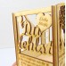 Windlicht Erinnerung aus Holz | Gedenklicht für Verstorbene | Trauerlicht mit Sprüchen | Geschenk zum Gedenken
